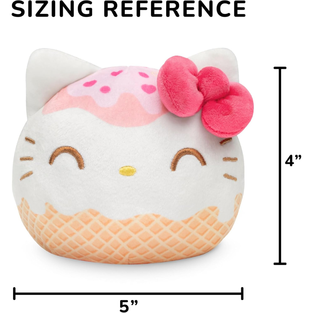 TeeTurtle Hello Kitty and Friends Peluche Reversible - Hello Kitty y Hello Kitty Helado