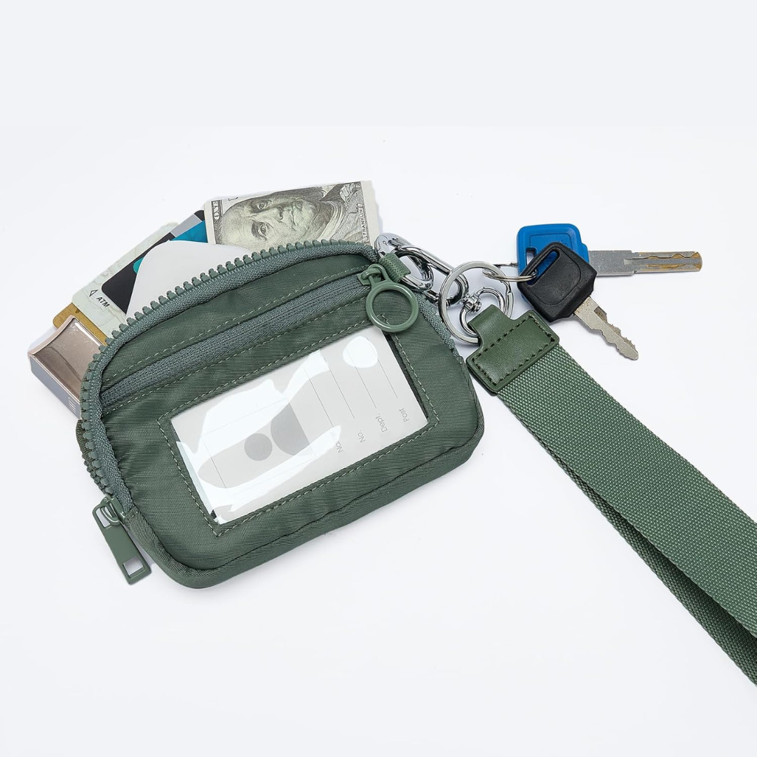 Mini Cartera con Fundas - Verde Militar