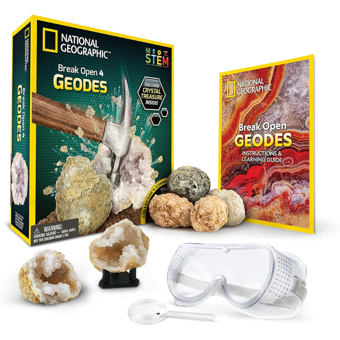 National Geographic Break Open you 4 Geodes
