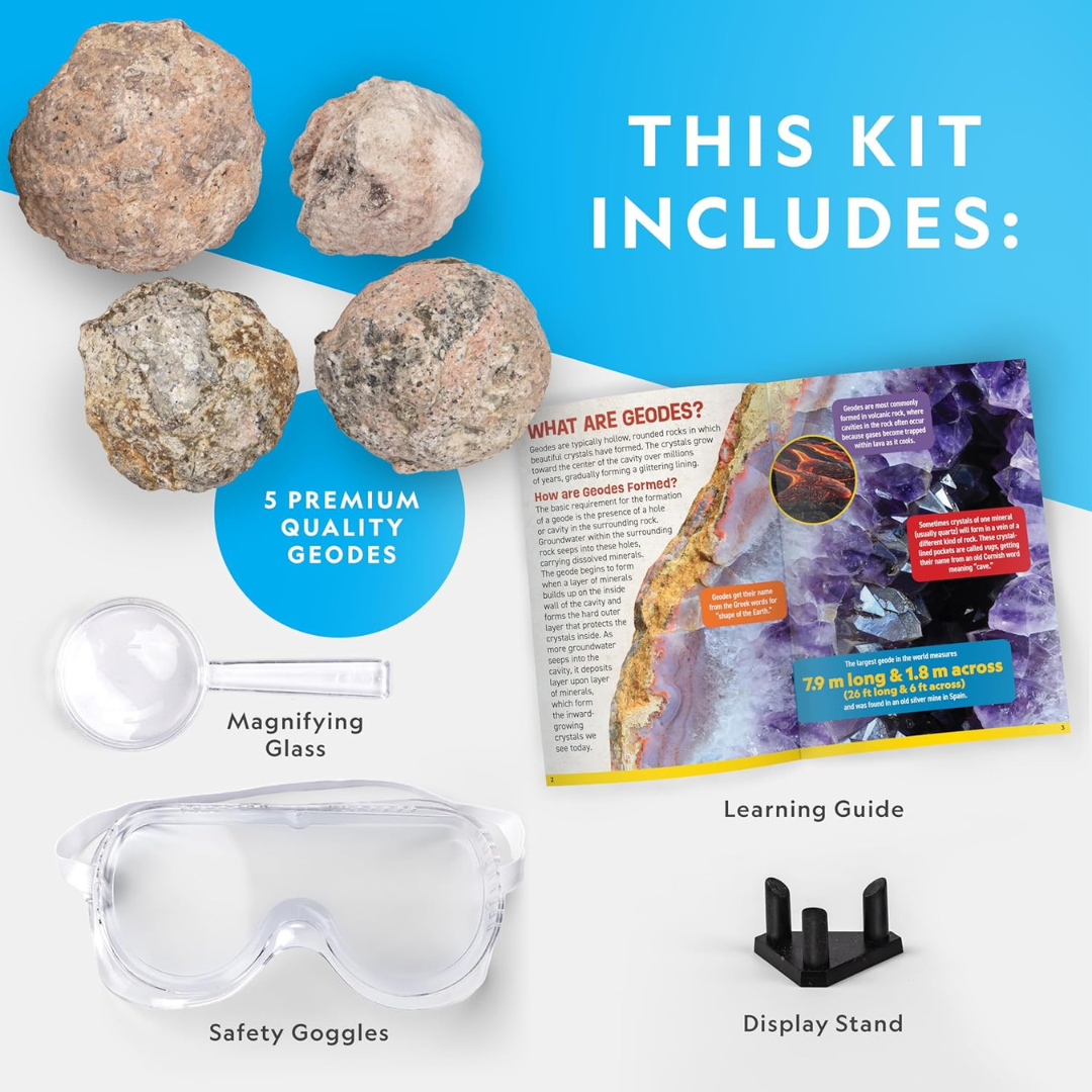 National Geographic Break Open you 4 Geodes
