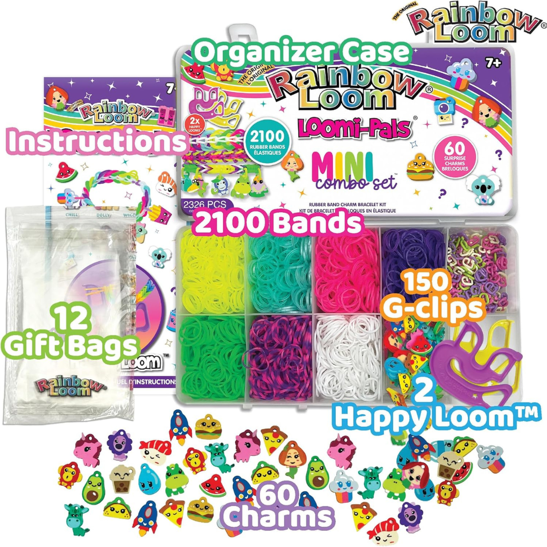 Rainbow Loom - Set de Pulseras Mini Combo Set Loomi-Pals