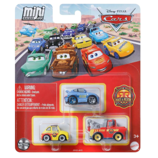 Disney/Pixar Cars Mini Racers - Sally, Luigi & Mater Race & Rescue
