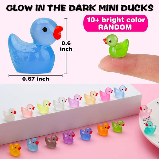 Mini Patitos - Pack 10 Colores Glow Pasteles