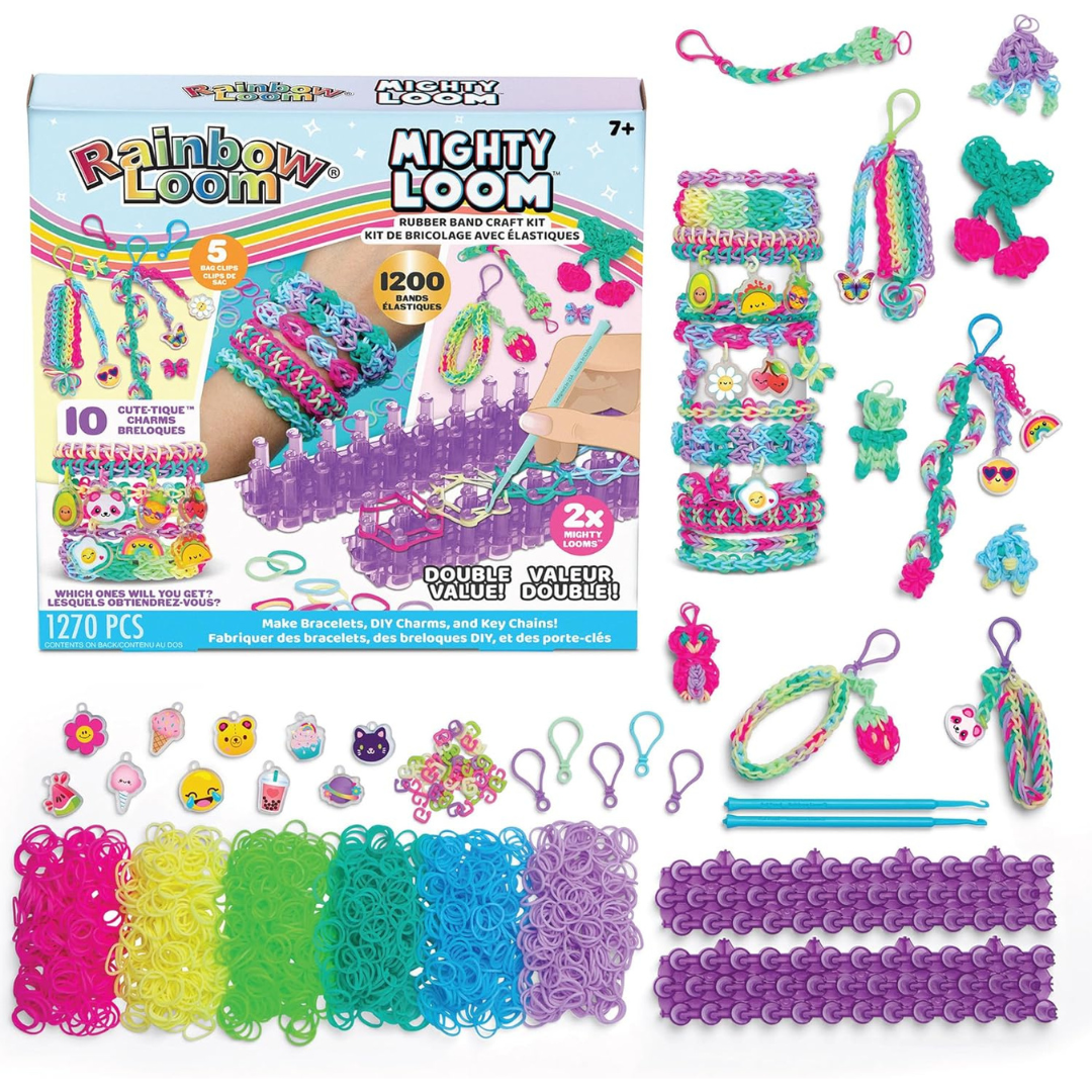 Rainbow Loom: Mighty Loom - Kit de fabricación de pulseras