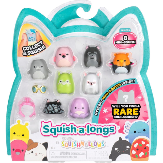 Squishmallows - Squish-a-longs nuevo tamaño de 1 pulgada (Myrna & Violet)