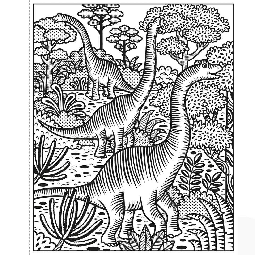 Libro de Actividades - Libro de Pintura Mágica de Dinosaurios