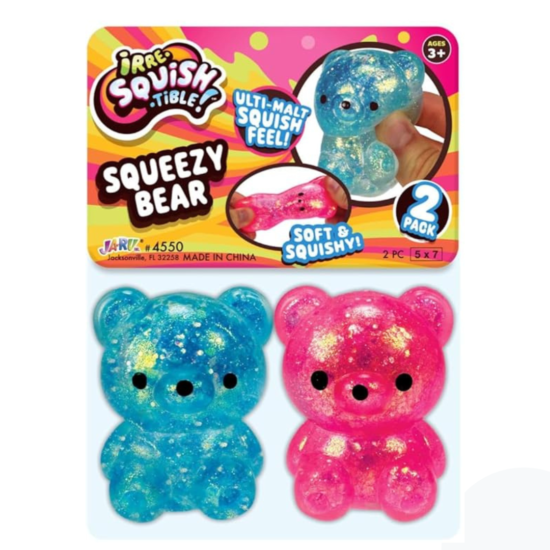 Ja-Ru Irreaquish-tible - Squeezy Bear (Celeste y Rosado)