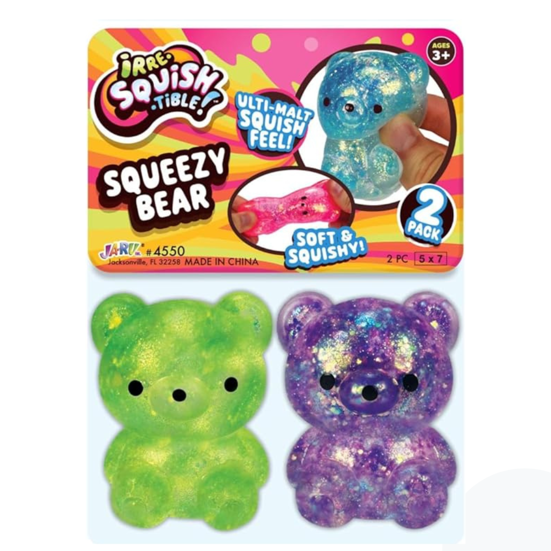 Ja-Ru Irreaquish-tible - Squeezy Bear (Verde y Morado)