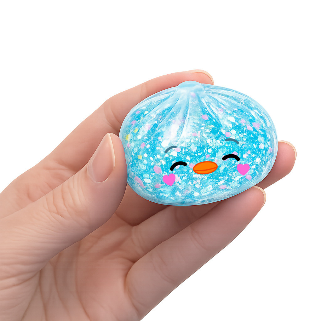 Top Trenz® Hello Duck Mini Dumpling 2" Mini Glitter Drop