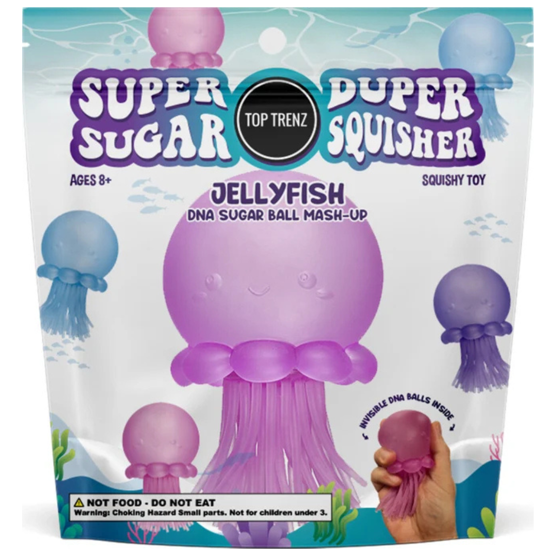 Super Duper Sugar Squisher Toy - JellyFish by Top Trenz