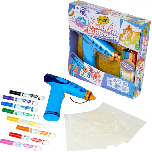 Crayola - Kit de arte en aerosol con aerógrafo