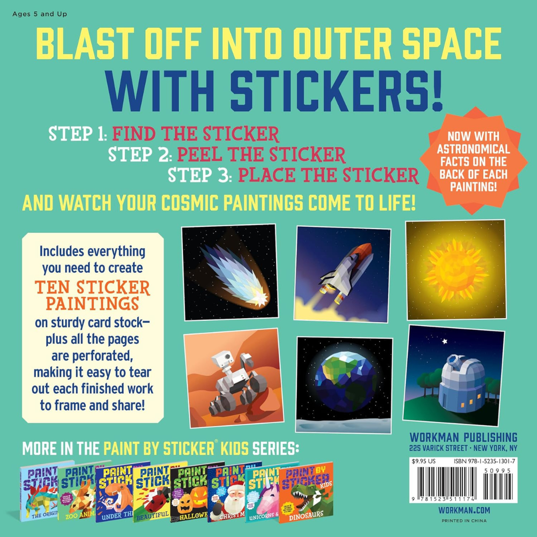 Libro de actividades - Paint by Sticker Kids Outer Space