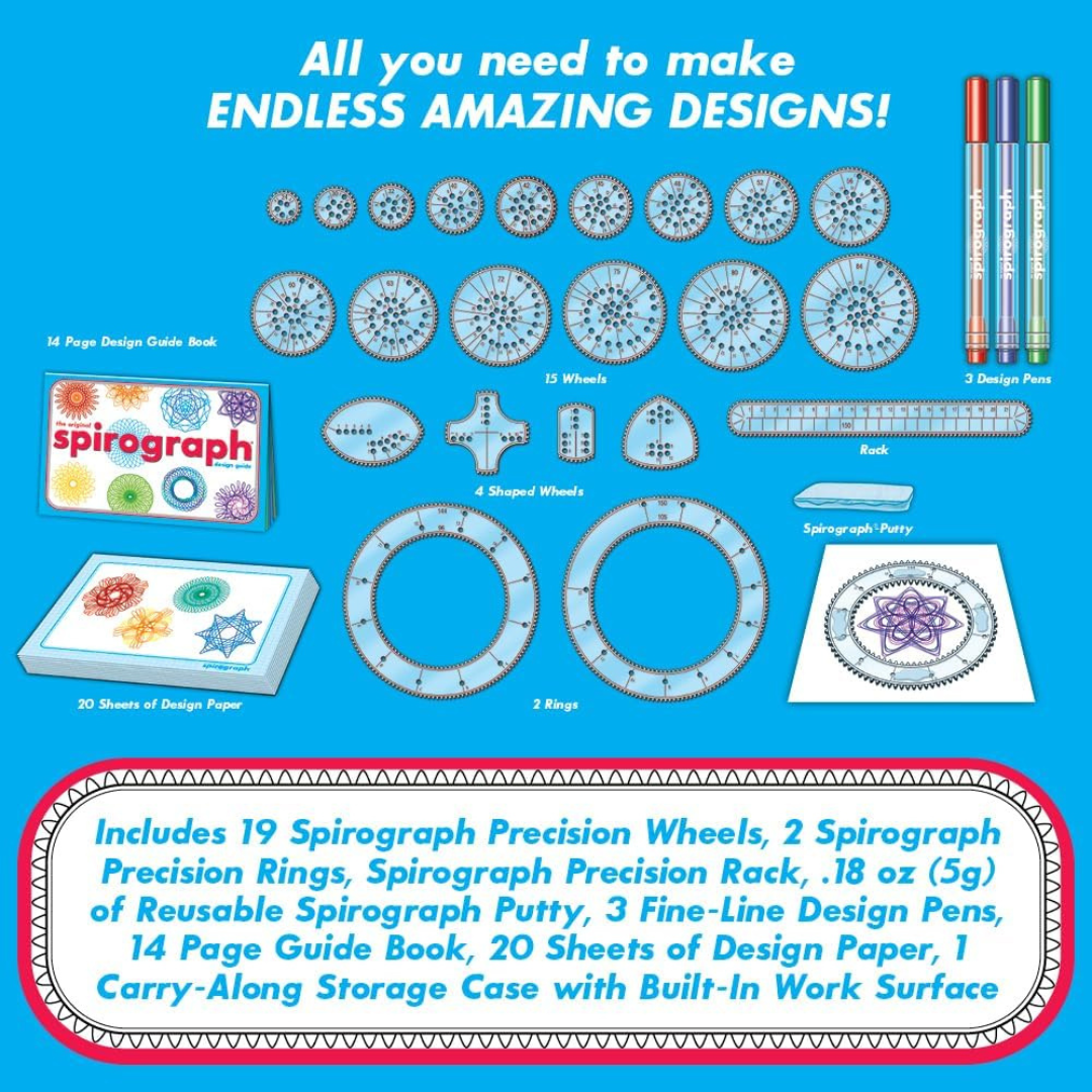 Spirograph - Kit de Dibujo de Arte en Espiral