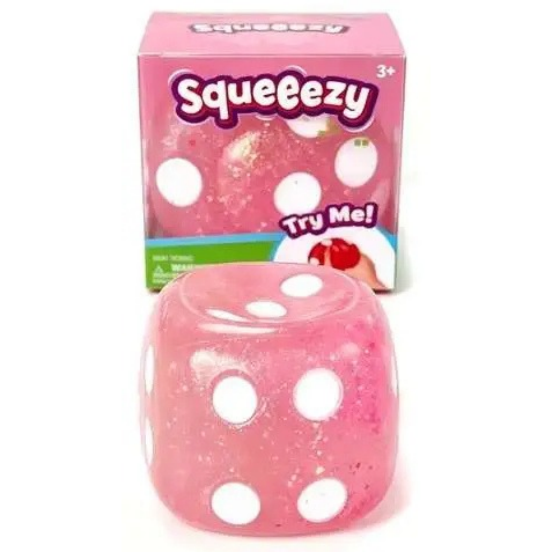 Squeeezy Jumbo Glitter - Dado Rosado