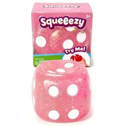 Squeeezy Jumbo Glitter - Dado Rosado