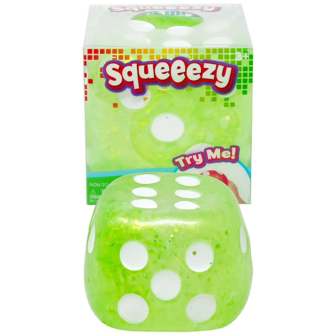 Squeeezy Jumbo Glitter - Dado Verde