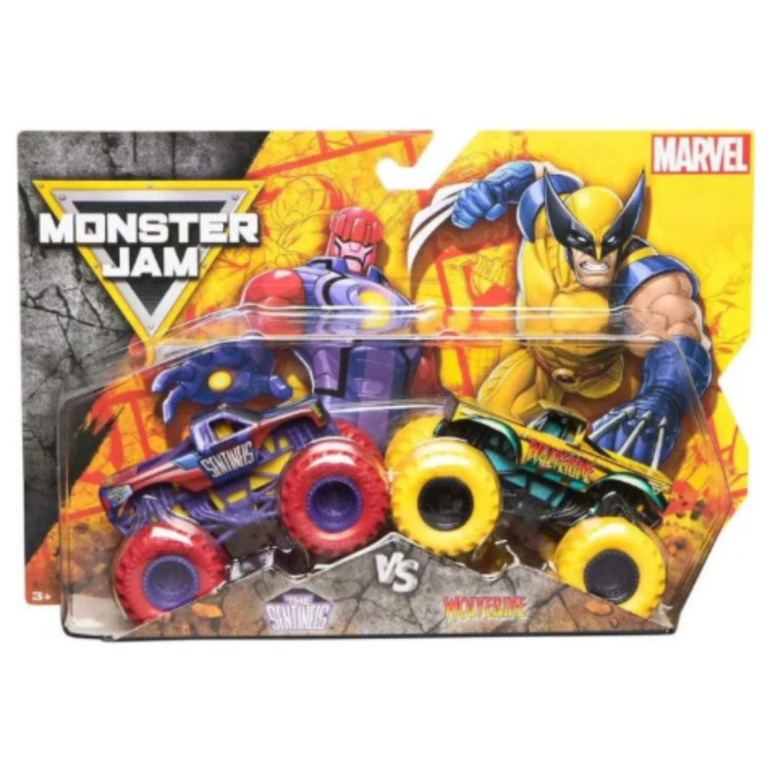 Monster Jam - Marvel Wolverine Vs Cyclops 2 Pack