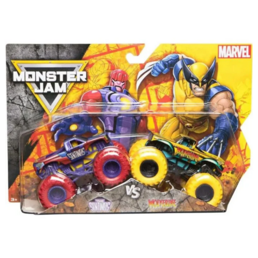 Monster Jam - Marvel Wolverine Vs Cyclops 2 Pack