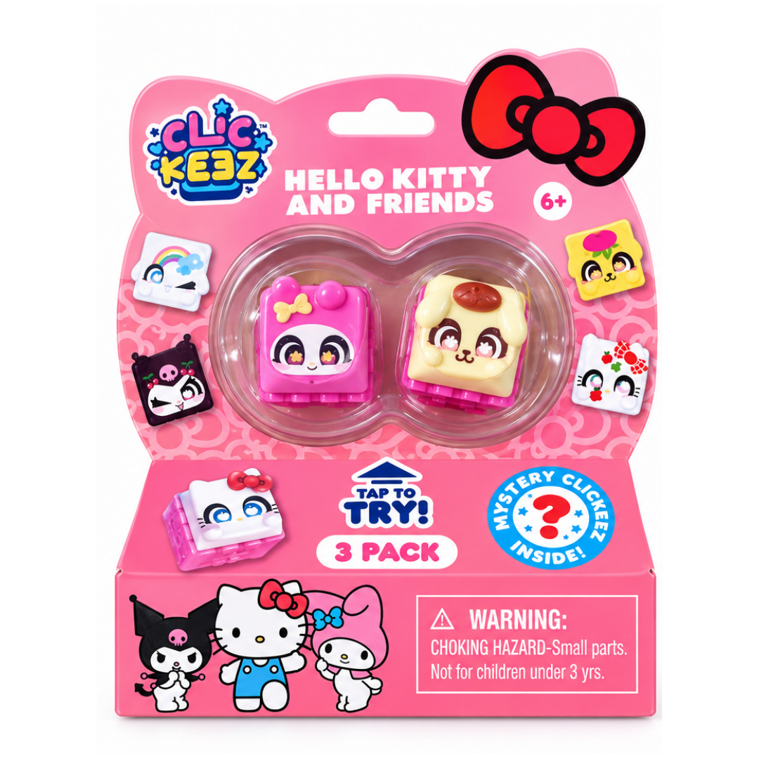 Clickeez - Pack de teclados de personajes Sanrio (Paquete de 3)
