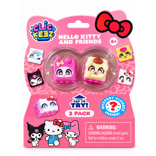Clickeez - Pack de teclados de personajes Sanrio (Paquete de 3)