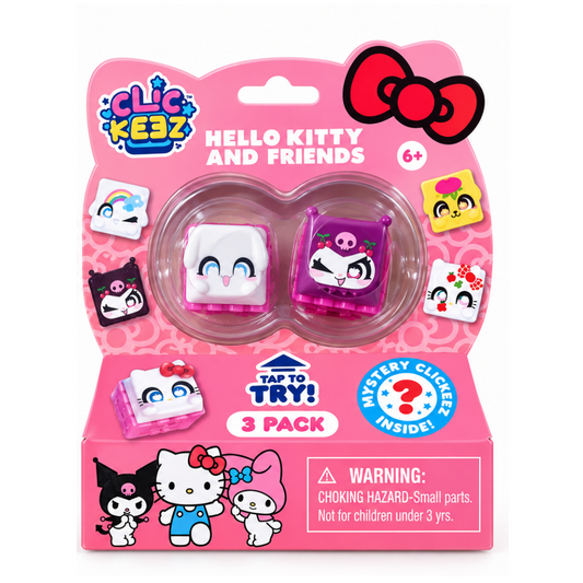 Clickeez - Pack de teclados de personajes Sanrio (Paquete de 3)