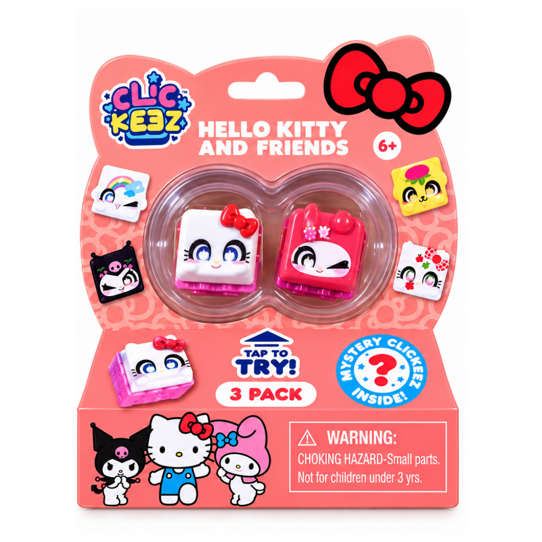 Clickeez - Pack de teclados de personajes Sanrio (Paquete de 3)