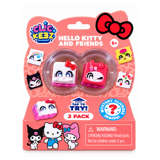 Clickeez - Pack de teclados de personajes Sanrio (Paquete de 3)
