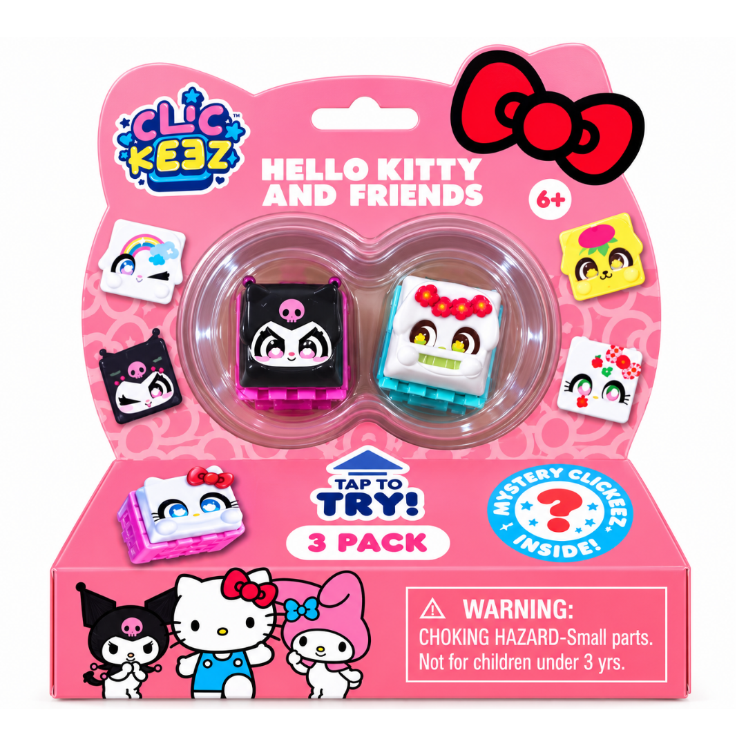 Clickeez - Pack de teclados de personajes Sanrio (Paquete de 3)