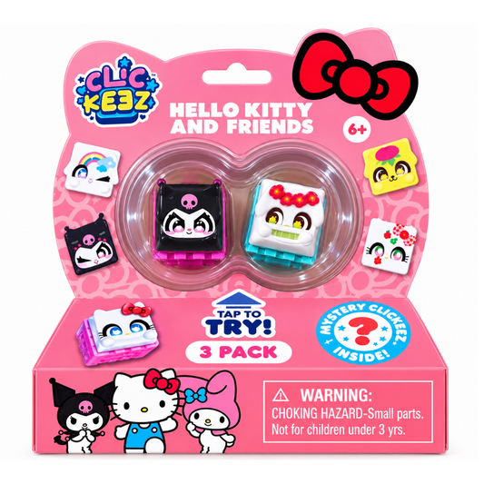 Clickeez - Pack de teclados de personajes Sanrio (Paquete de 3)