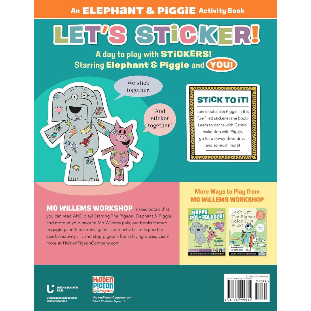 Libro de actividades - Elephant & Piggie: Let's Sticker!