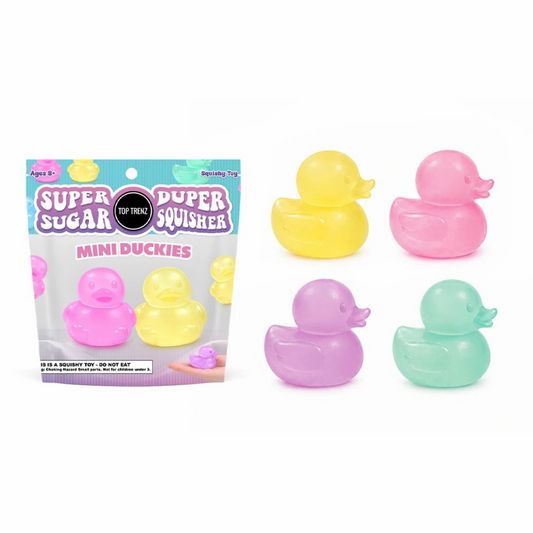 Super Duper Sugar Squisher Toy - Mini Ducks 2 Pack Set by Top Trenz