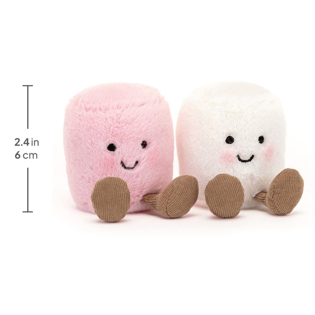 Peluche Jellycat - Amuseables Pink and White Marshmallows