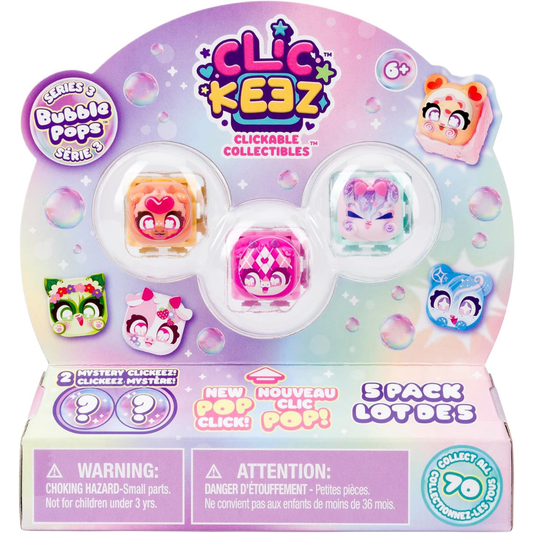 Clickeez - Pack de dos teclados de personajes Serie 3 (Paquete de 5)
