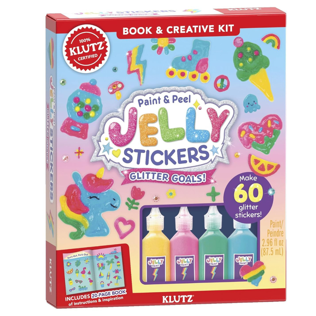 Klutz - Kit para Crear Stickers de Gel Despegables con Glitter