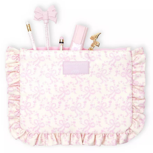 LoveShackFancy x Target - Yoobi Coquette Bow Cartuchera with Ruffles Chantilly