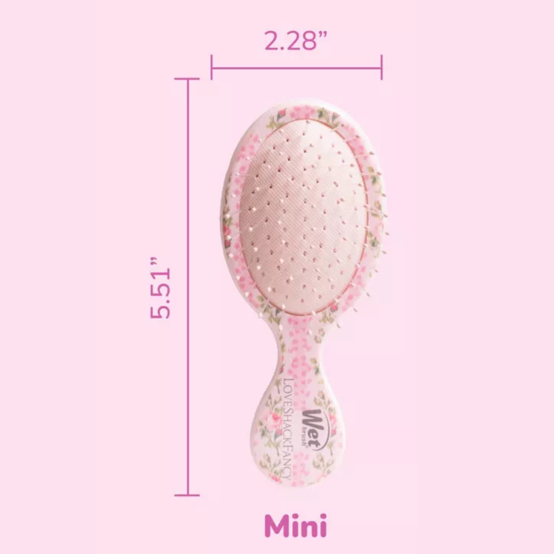 LoveShackFancy x Target - Cepillo Desenredante Mini OG WetBrush Blooming Heirloom - Strawberry Macaroon