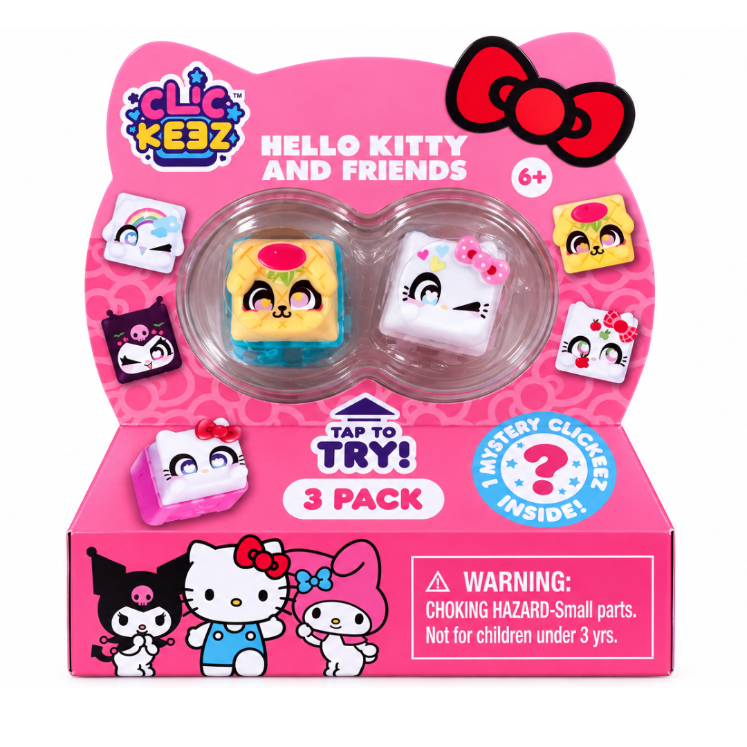 Clickeez - Pack de teclados de personajes Sanrio (Paquete de 3)
