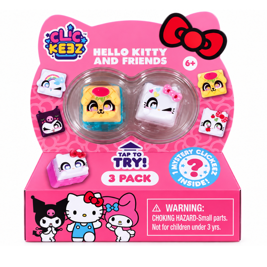 Clickeez - Pack de teclados de personajes Sanrio (Paquete de 3)