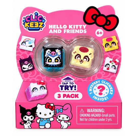 Clickeez - Pack de teclados de personajes Sanrio (Paquete de 3)