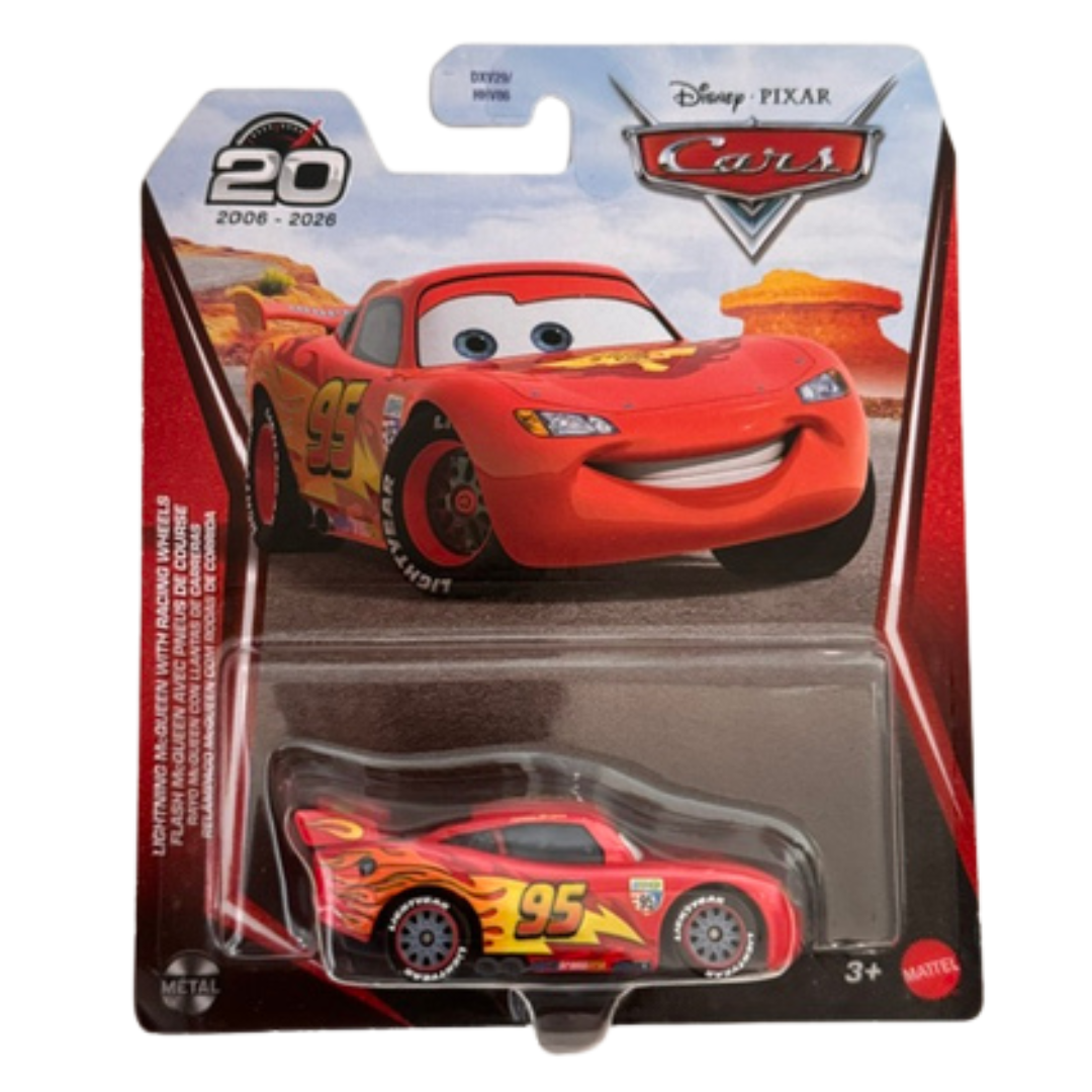Disney Cars Diecast - Lightning McQueen with Racing Wheels 2006-2026