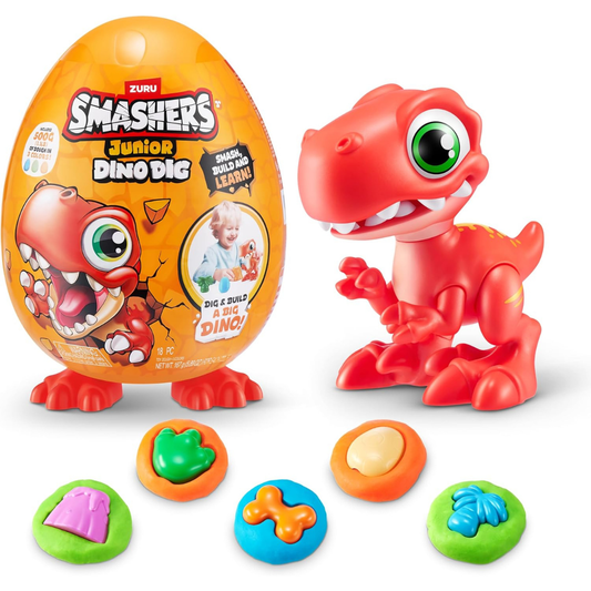 Smashers - Junior Dino Dig Huevo grande (Raptor)