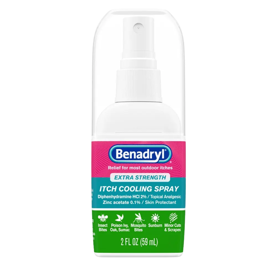 Benadryl - Spray refrescante antipicazón extra fuerte 2 fl oz
