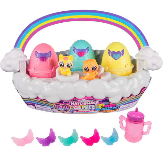 Hatchimals Alive Neon Rainbow - Spring Basket Toy