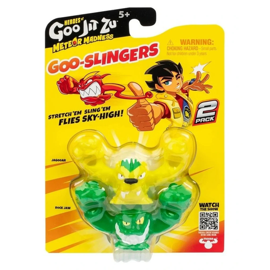 Heroes of Goo Jit Zu - Meteor Madness Goo Slingers 2 Pack (Jagooar & Rock Jaw)