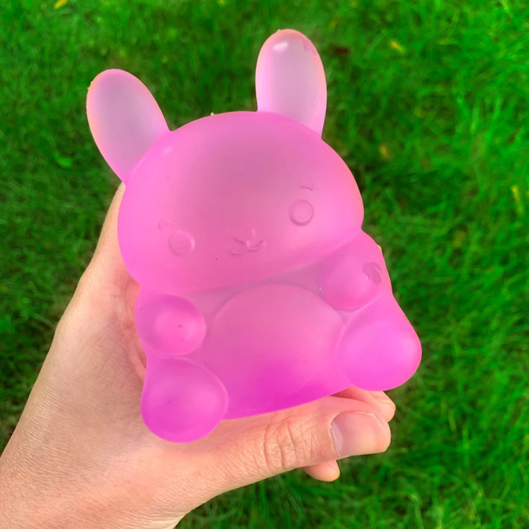 Super Duper Sugar Squisher Toy - Bunny by Top Trenz (Pink Billie Bunny)