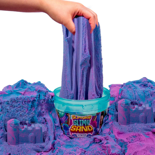 Slimysand- 1.5 libras de slime arenoso (Azul/Morado)