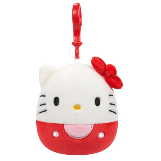 Peluche Squishmallows Clip On 3.5" - Hello Kitty