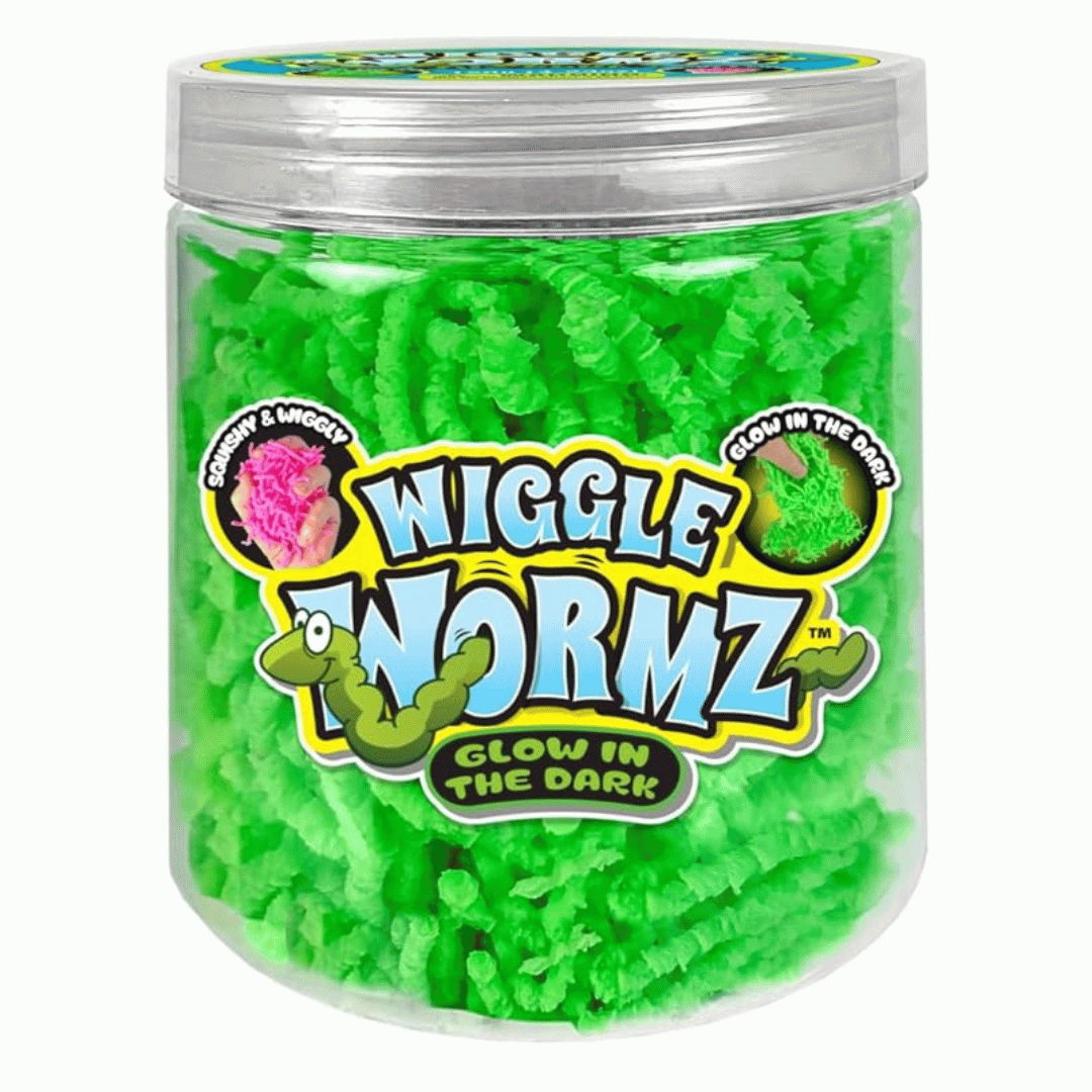JA-RU Wiggle Wormz - Glow in the Dark (Green)