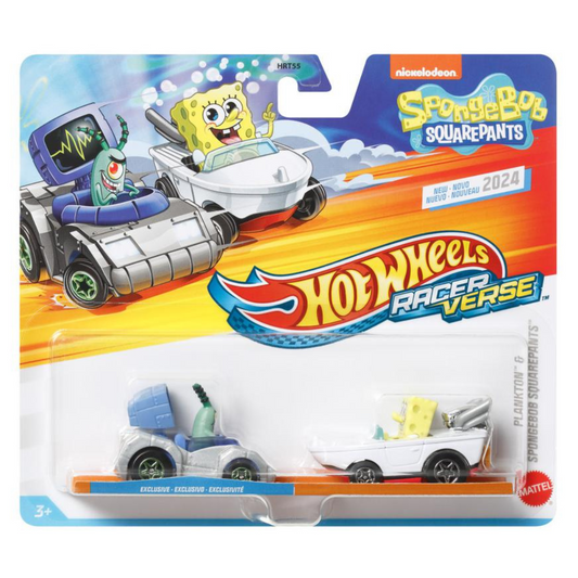 Hot Wheels Racer Reverse - Plankton & Spongebob Squarepants