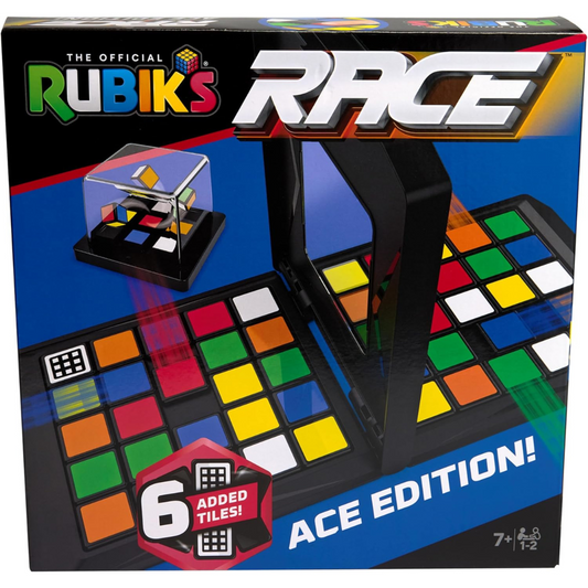 Rubik's Race Ace Edition - Juego de mesa clásico de rompecabezas de ritmo rápido y secuencia de estrategia